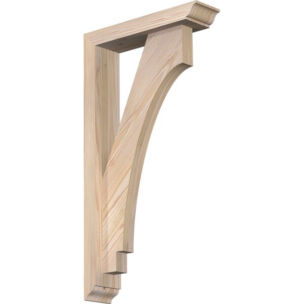 Ekena Millwork Imperial Traditional Smooth Bracket w/ Offset Brace, Douglas Fir, 3 1/2"W x 14"D x 26"H BKT0402X14X26IMP01SDF - main